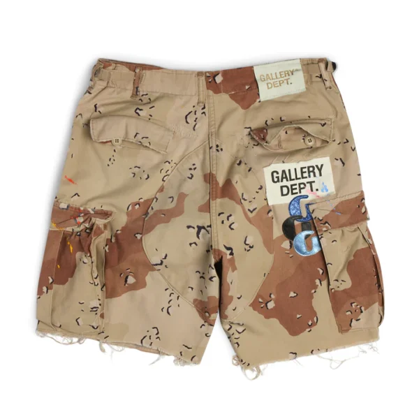 Gallery Dept Patch Chocolate Chip Camo Cargo Shorts